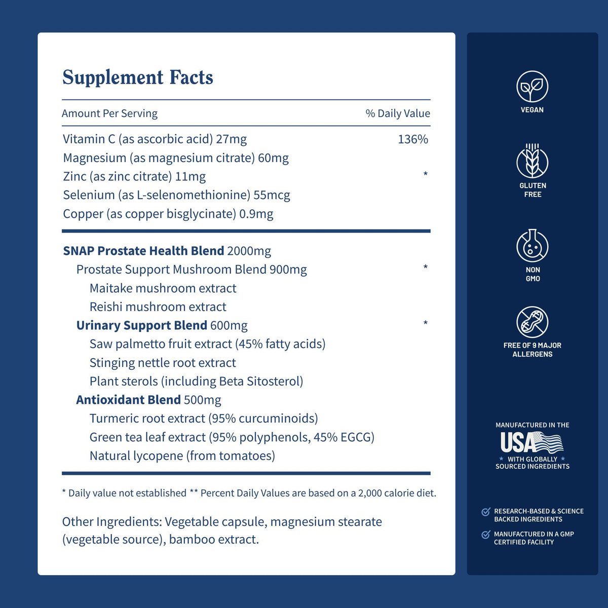 Snap Supplements Prostate Health 90 Capsule