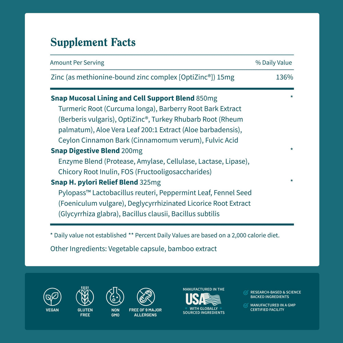 Snap Supplements Gut Health 50 Capsule