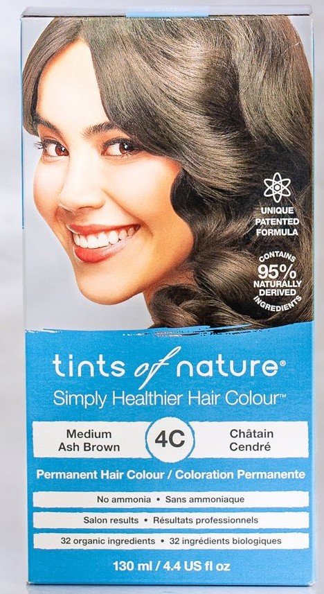 Tints of Nature Permanent Color 4C Medium Ash Brown 4.4 oz Box