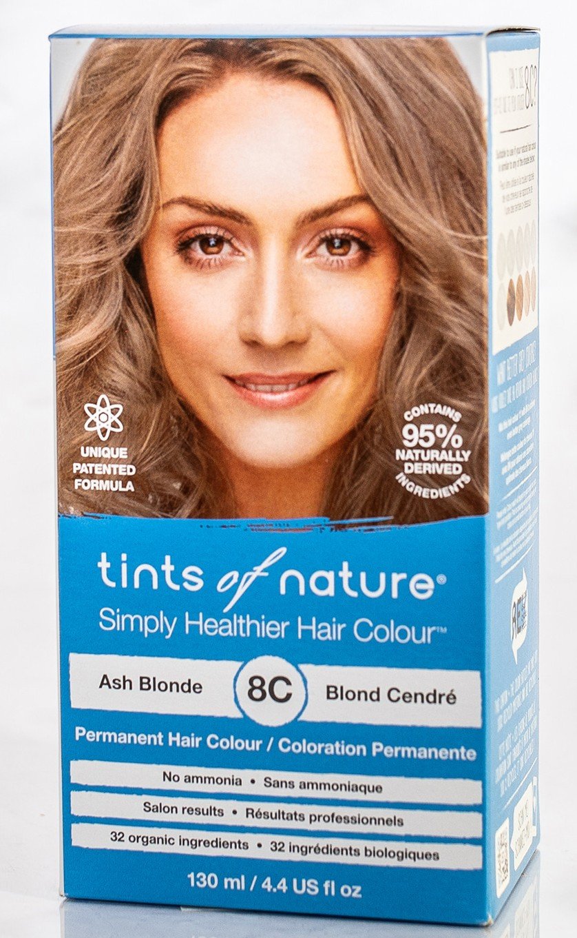 Tints of Nature Permanent Color 8C Light Ash Blonde 4.4 oz Box