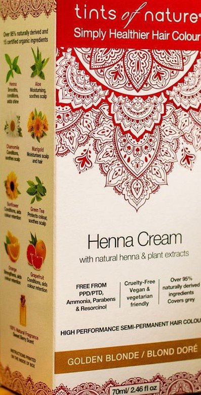 Tints of Nature Henna Cream Golden Blonde 2.7 oz Liquid