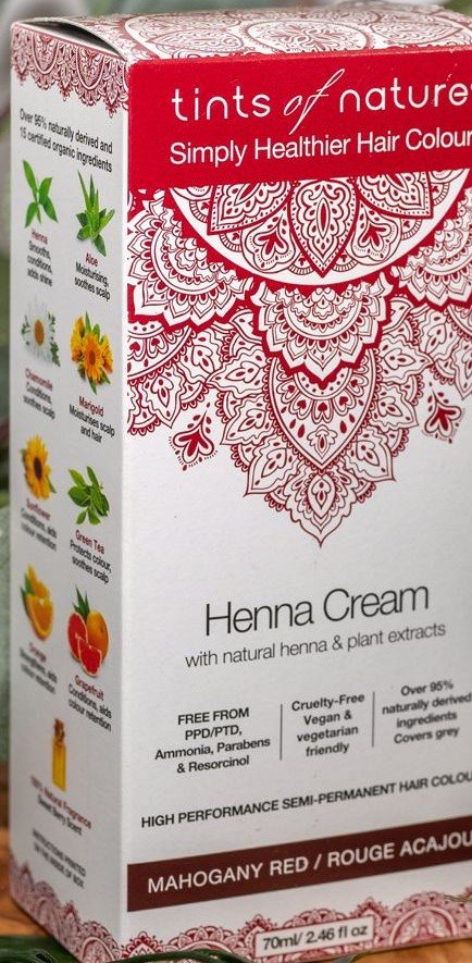 Tints of Nature Henna Cream Mahogany Red 2.7 oz Liquid