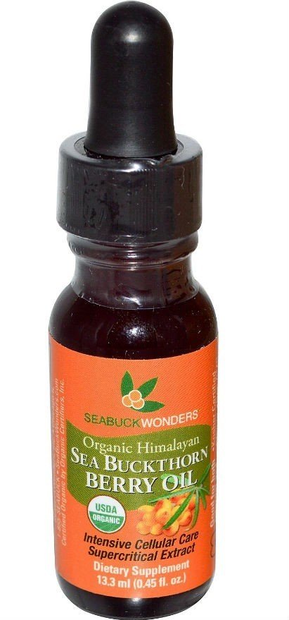 Seabuck Wonders Sea Buckthorn Berry Oil (USDA Organic) 0.45 oz Oil