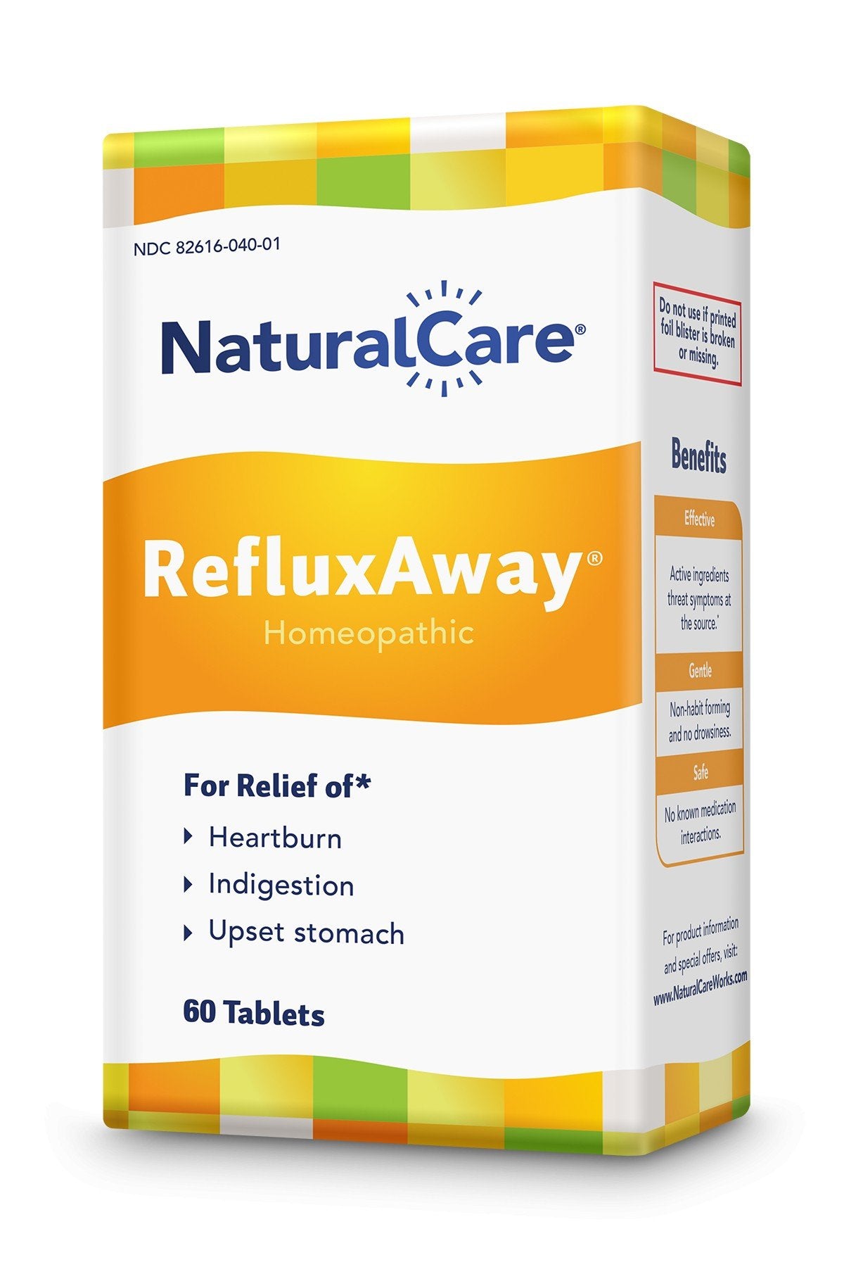 NaturalCare Reflux Away Homeopathic 60 Tablet