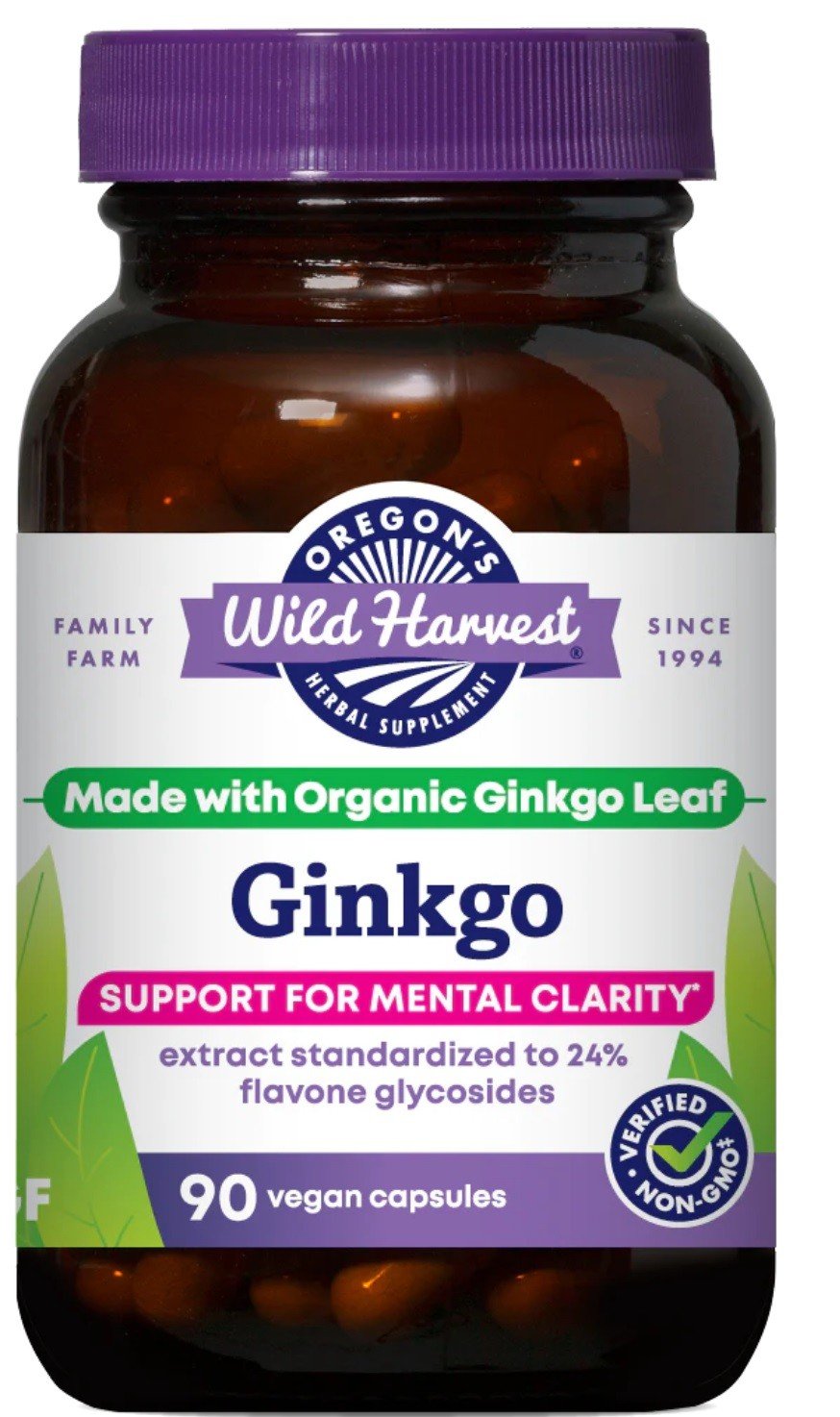 Oregon's Wild Harvest Ginkgo 90 Capsule