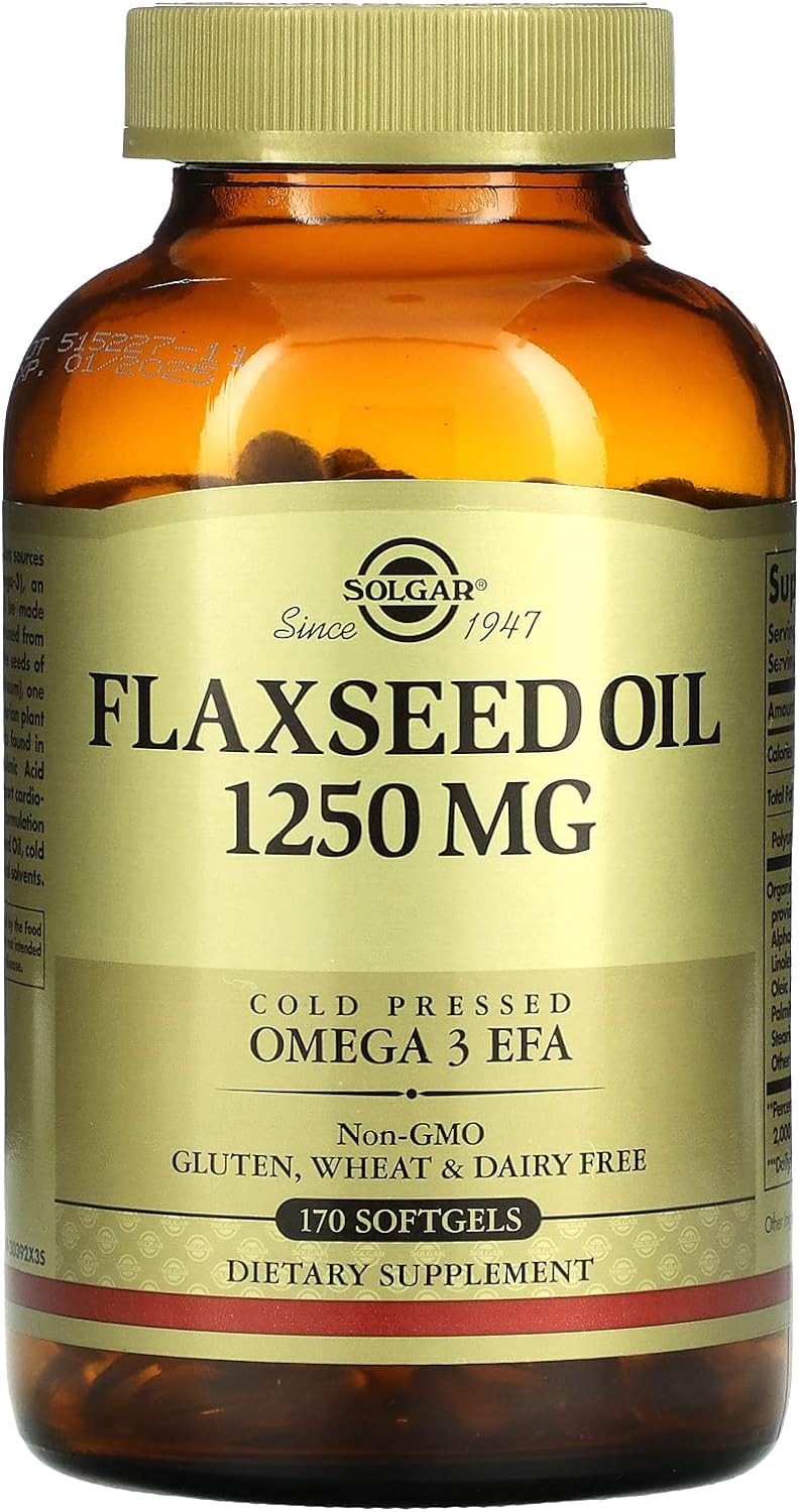 Solgar Flaxseed Oil 1250 mg 170 Softgel