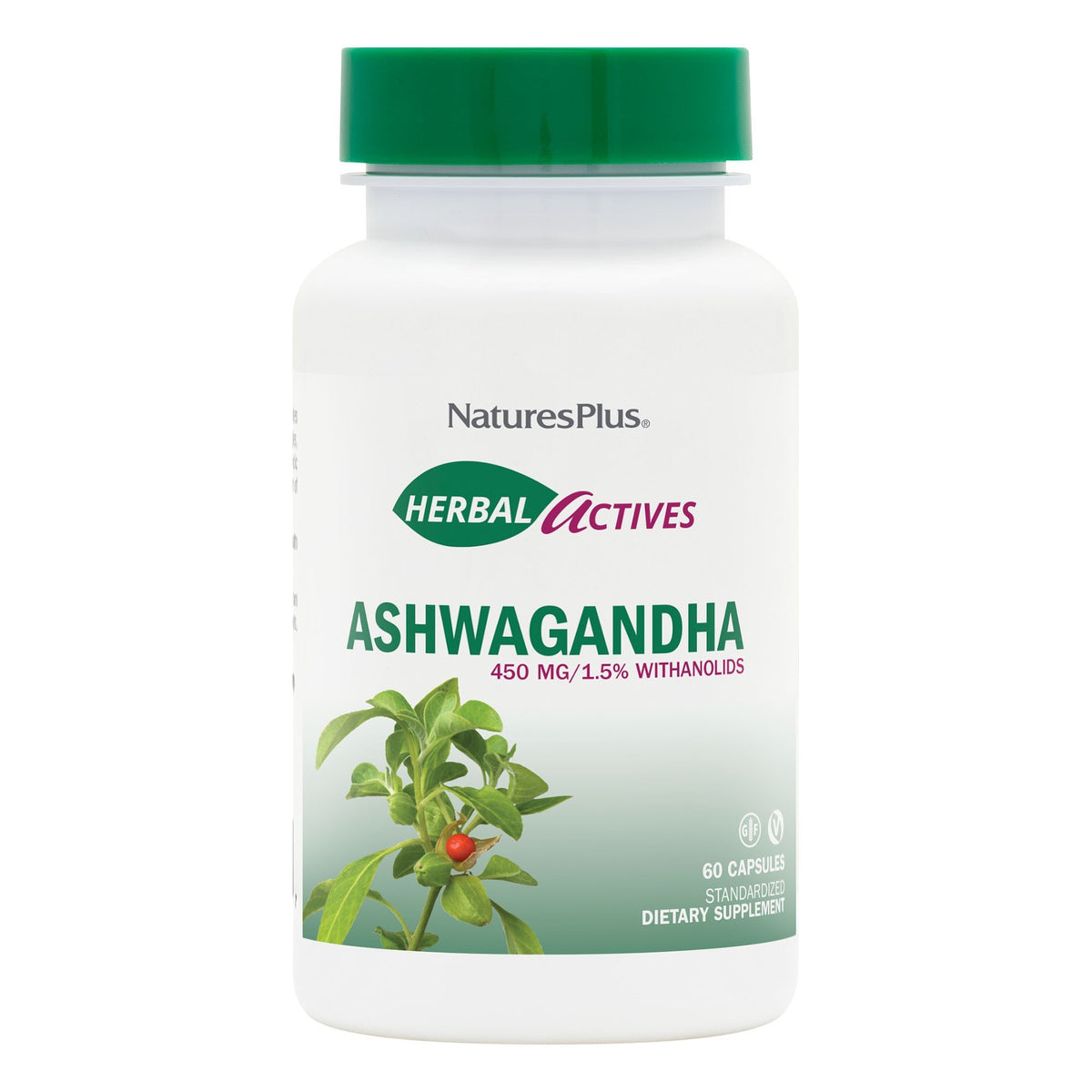 Nature's Plus Ashwagandha Extract 450mg 60 Capsule