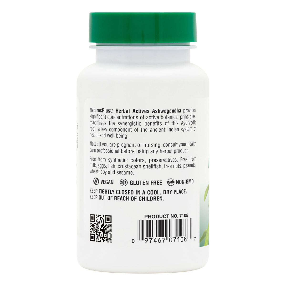 Nature&#39;s Plus Ashwagandha Extract 450mg 60 Capsule