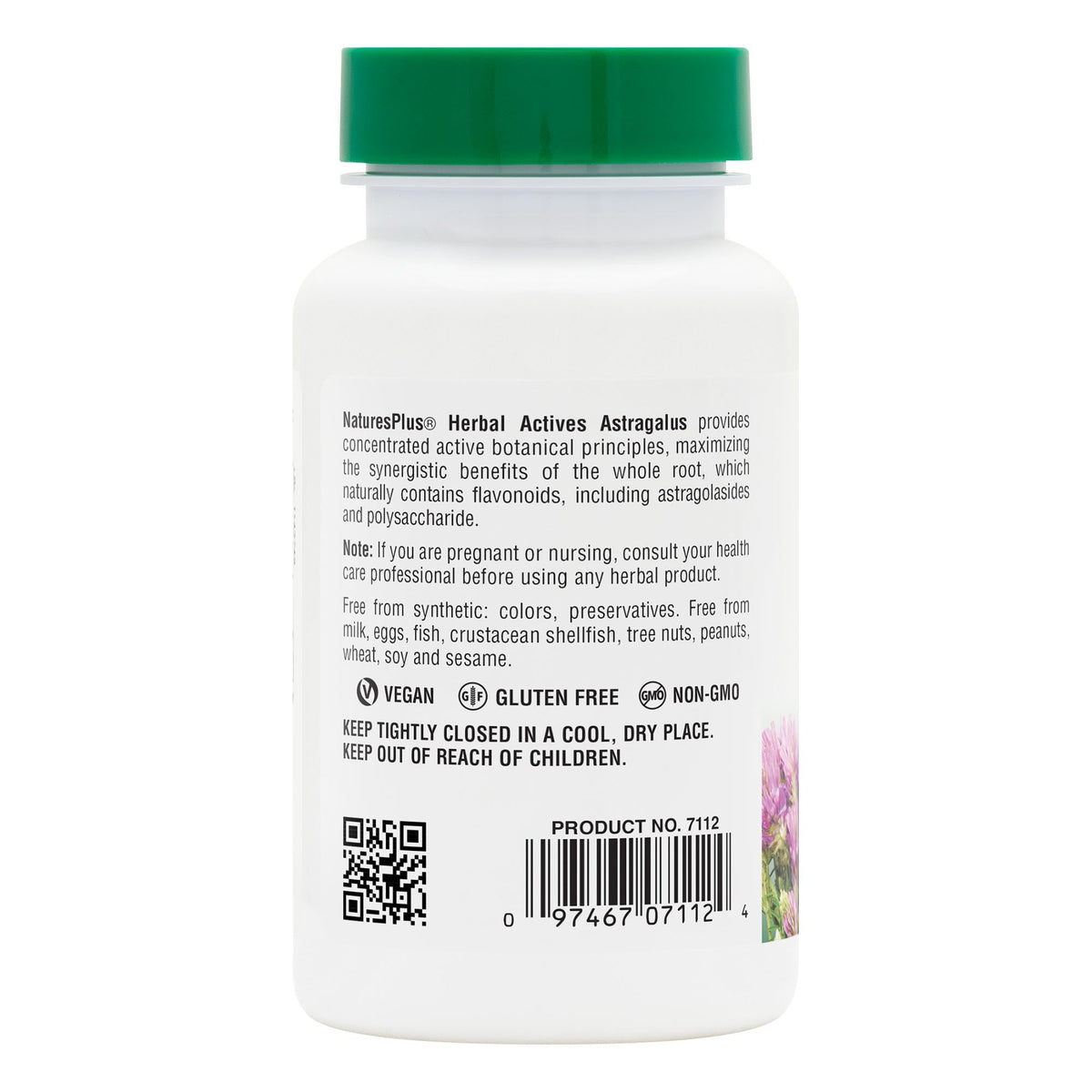 Nature&#39;s Plus Astragalus Extract 450mg 60 Capsule