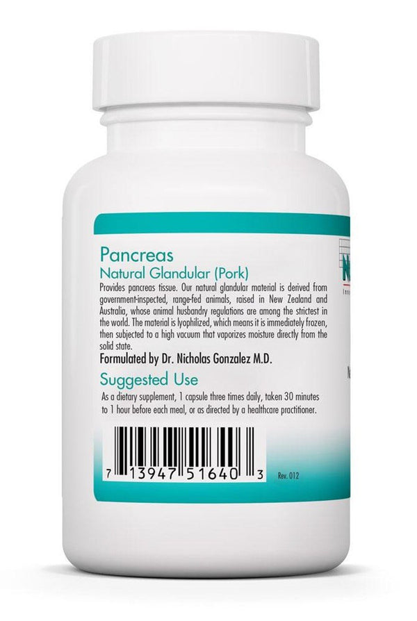 Nutricology Pancreas Pork Natural Glandular 60 Capsule - VitaminLife