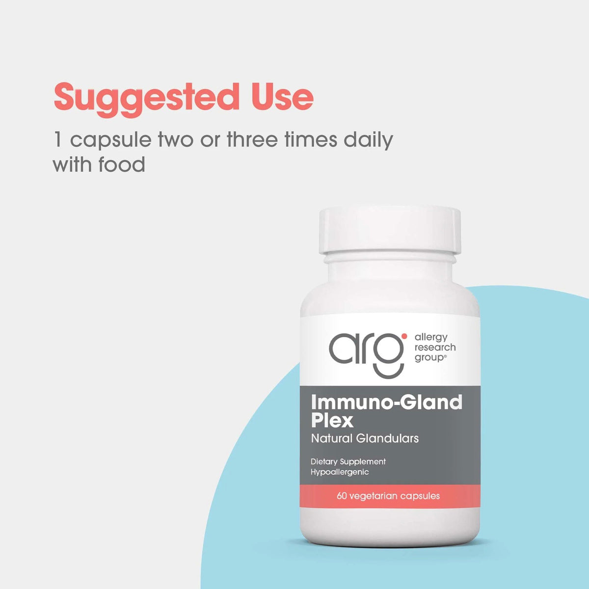 Allergy Research Group Immuno-Gland Plex Natural Glandulars 60 VegCap