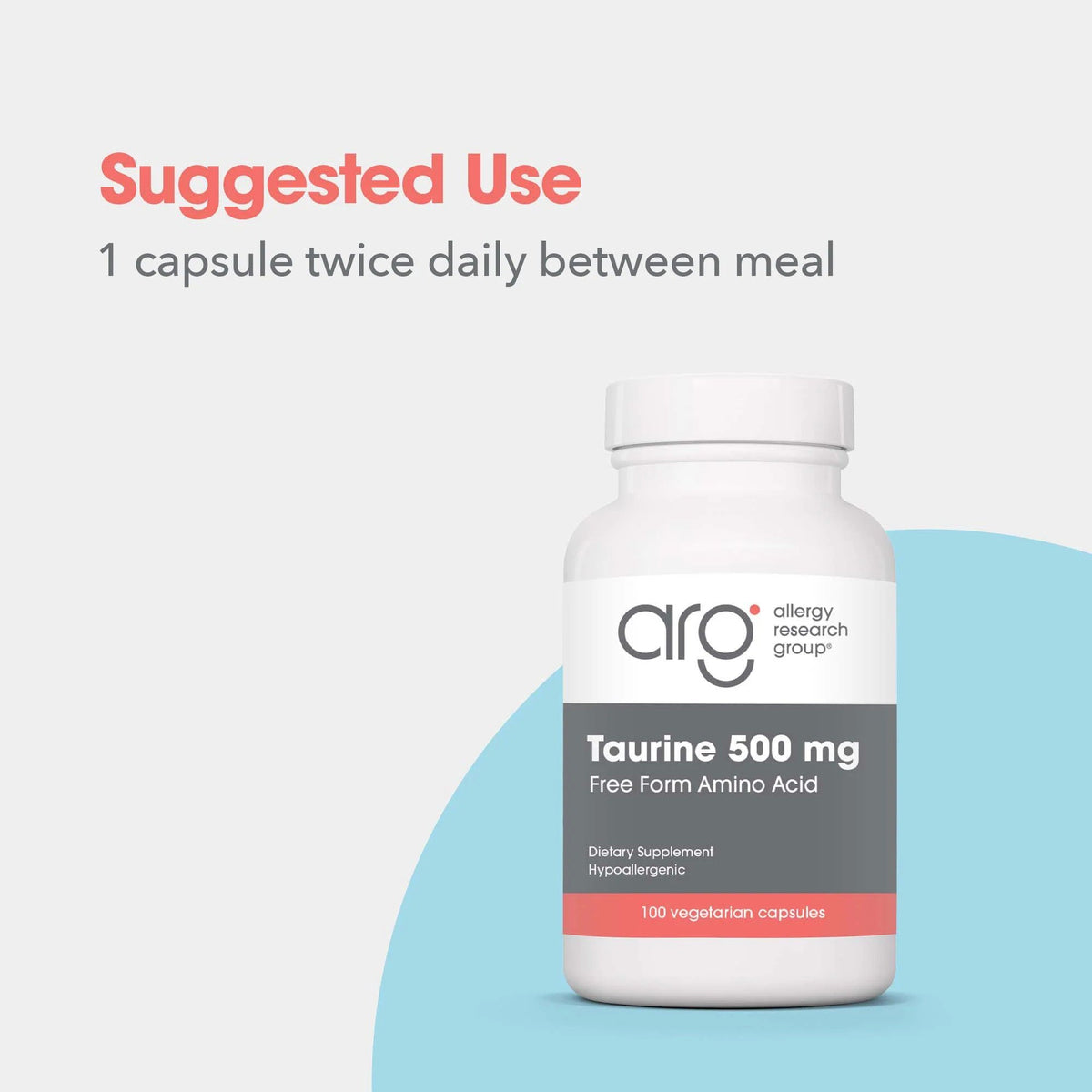 Allergy Research Group Taurine 500mg 100 VegCap