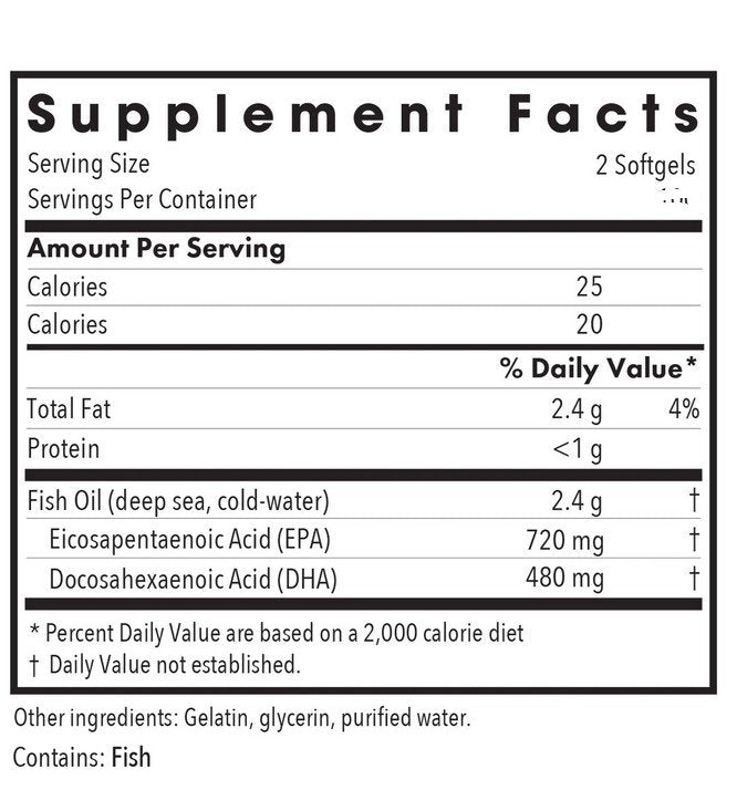 Allergy Research Group Super EPA Fish Oil Concentrate 200 Softgel