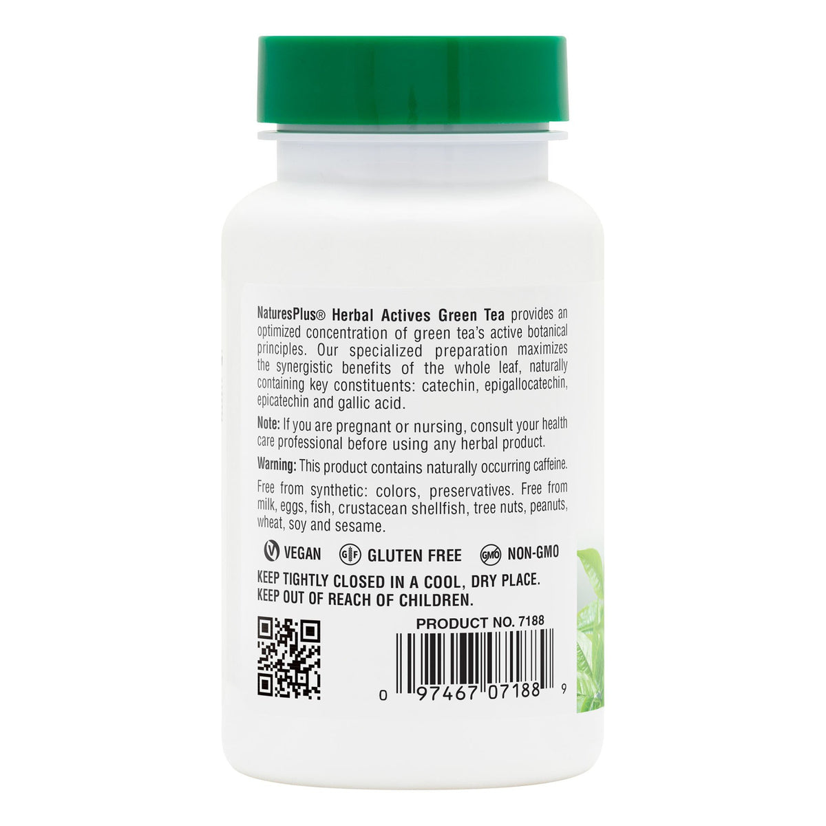 Nature&#39;s Plus Chinese Green Tea Extract 400mg 60 Capsule