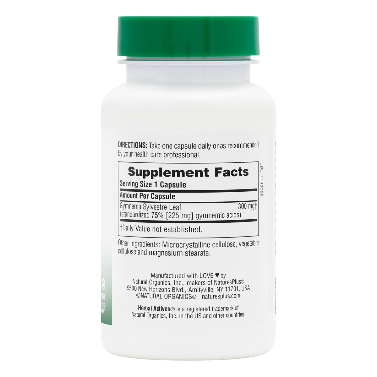 Nature&#39;s Plus Gymnema Sylvestre Extract 300mg 60 Capsule