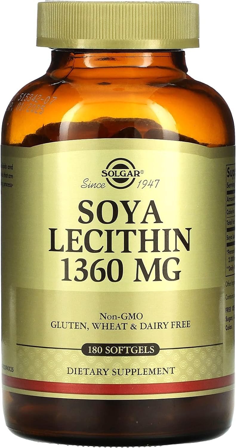 Solgar Soya Lecithin 1360 mg 180 Softgel