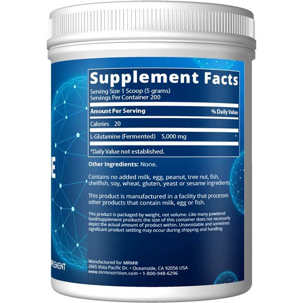 MRM (Metabolic Response Modifiers) Glutamine 1000 Powder 1000 g Powder