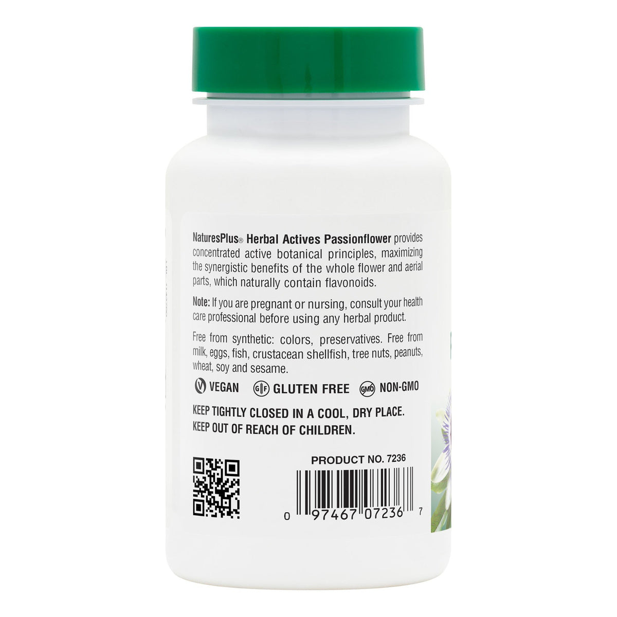 Nature&#39;s Plus Passion Flower Extract 250mg 60 Capsule