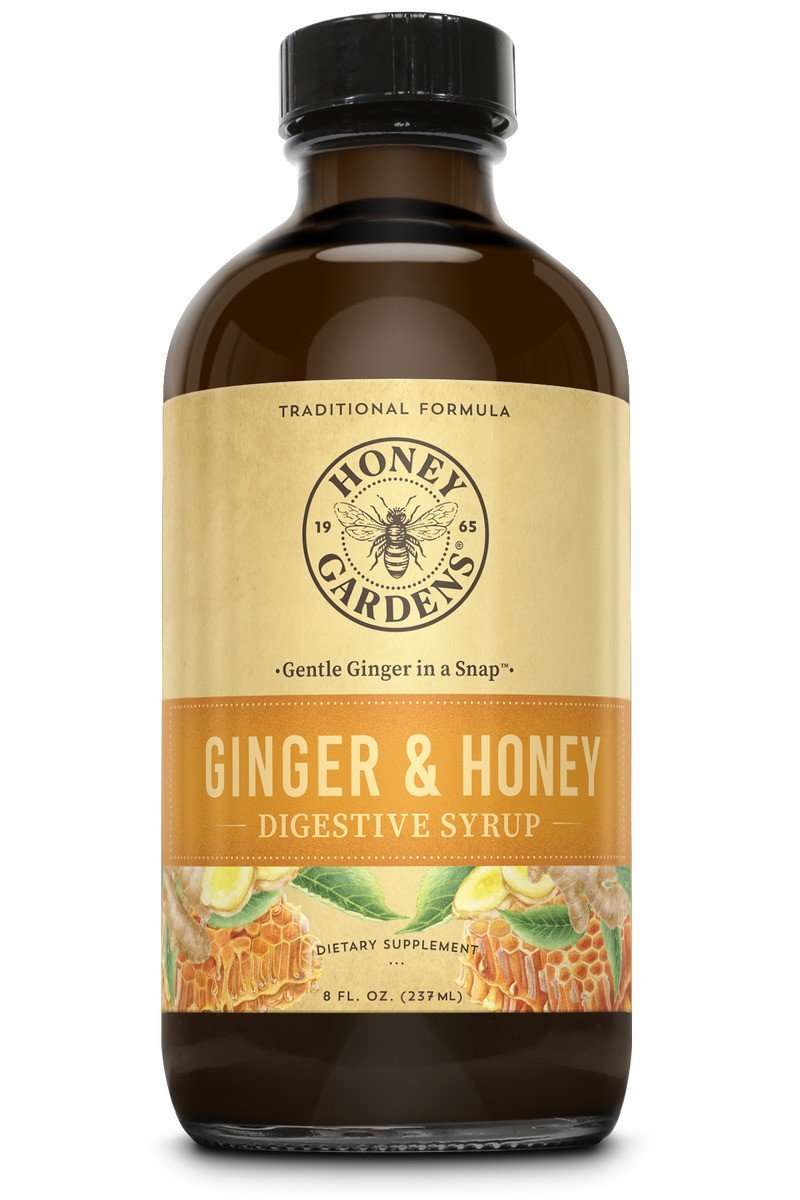 Honey Gardens Ginger & Honey Digestive Syrup 8 oz Liquid