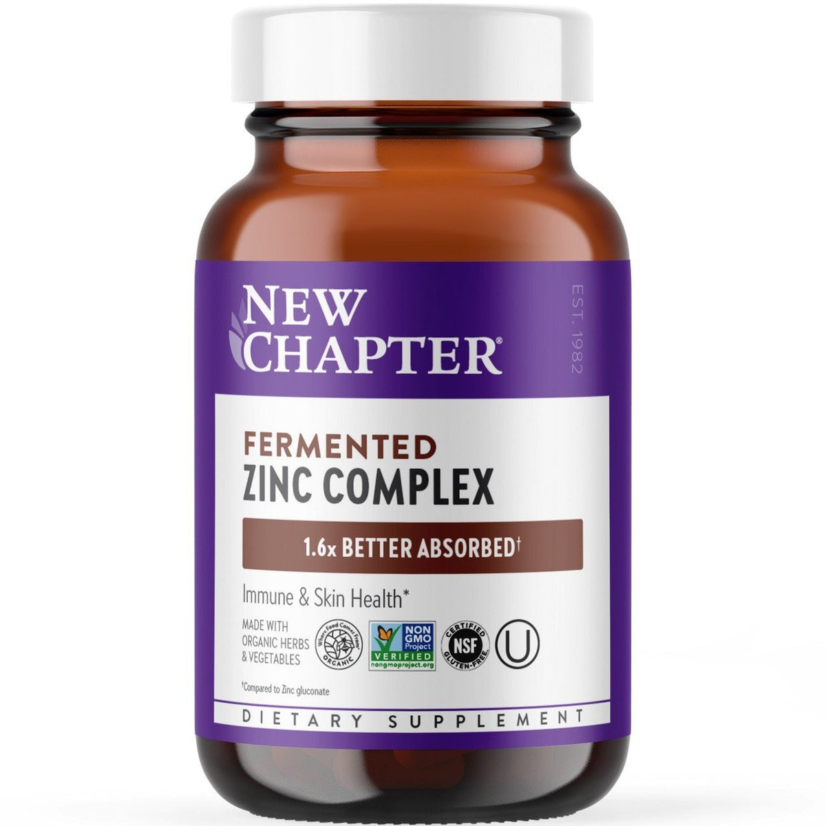 New Chapter Fermented Zinc Food Complex 60 Tablet