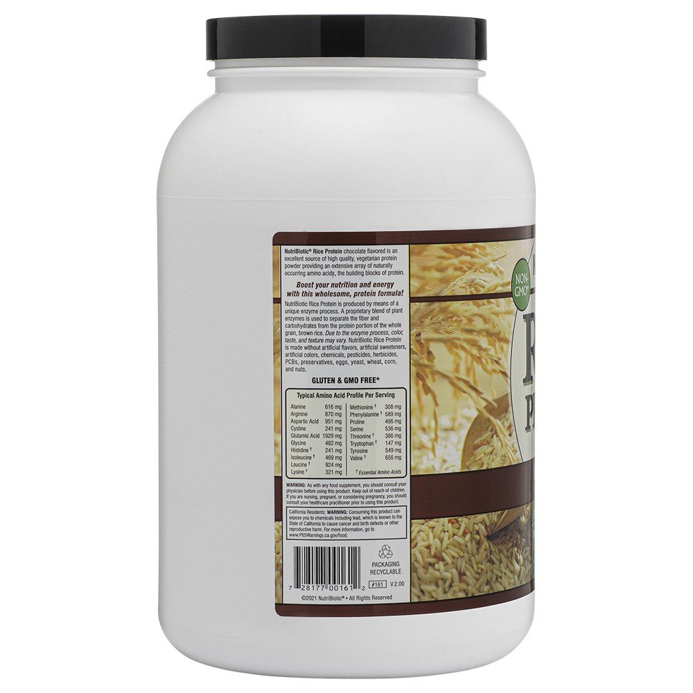 Nutribiotic Rice Protein Chocolate 3 lb Powder