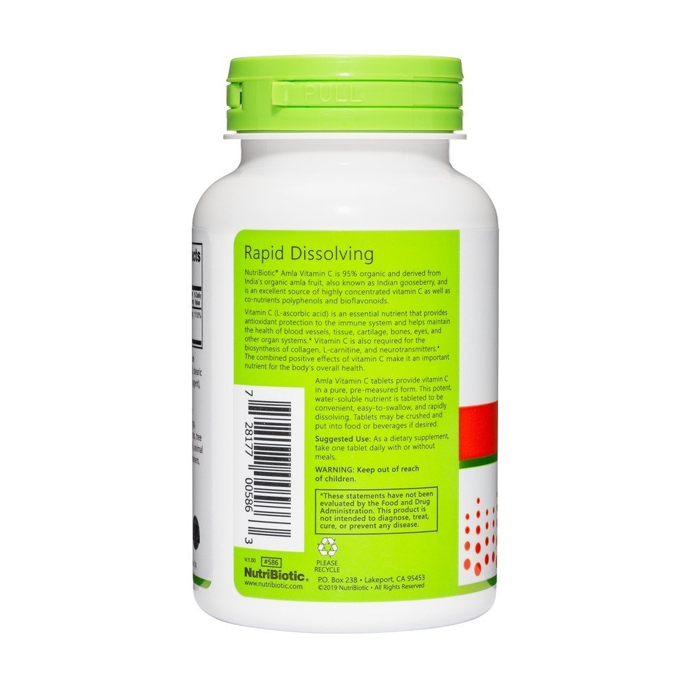 Nutribiotic Amla Vitamin C 1000 mg 60 Vegan Tablet