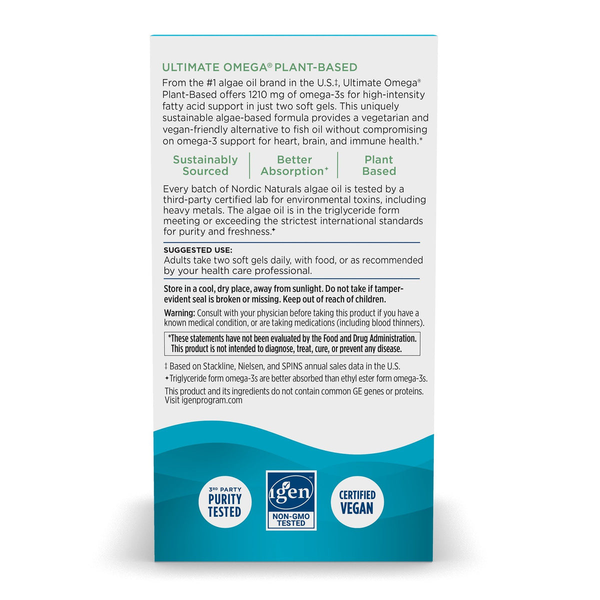 Nordic Naturals Ultimate Omega-Plant Based EPA & DHA 60 Softgel