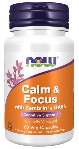 Now Foods Calm & Focus with Zembrin and GABA 60 VegCap