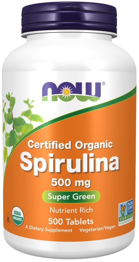 Now Foods Spirulina 500mg 500 Tablet