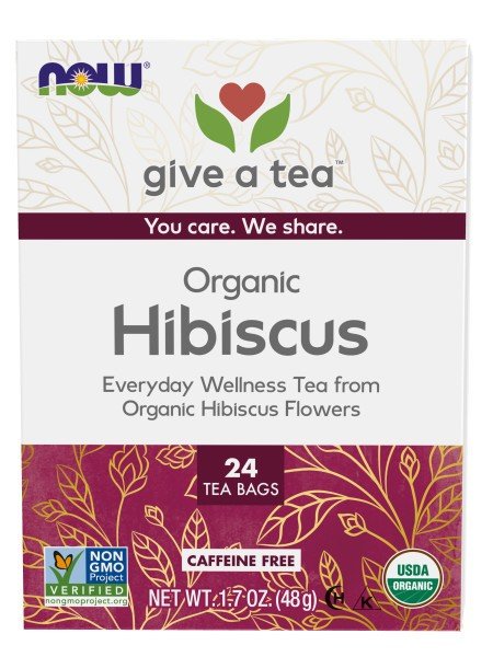 Now Foods Organically Hip Hibiscus Tea 24 Bag
