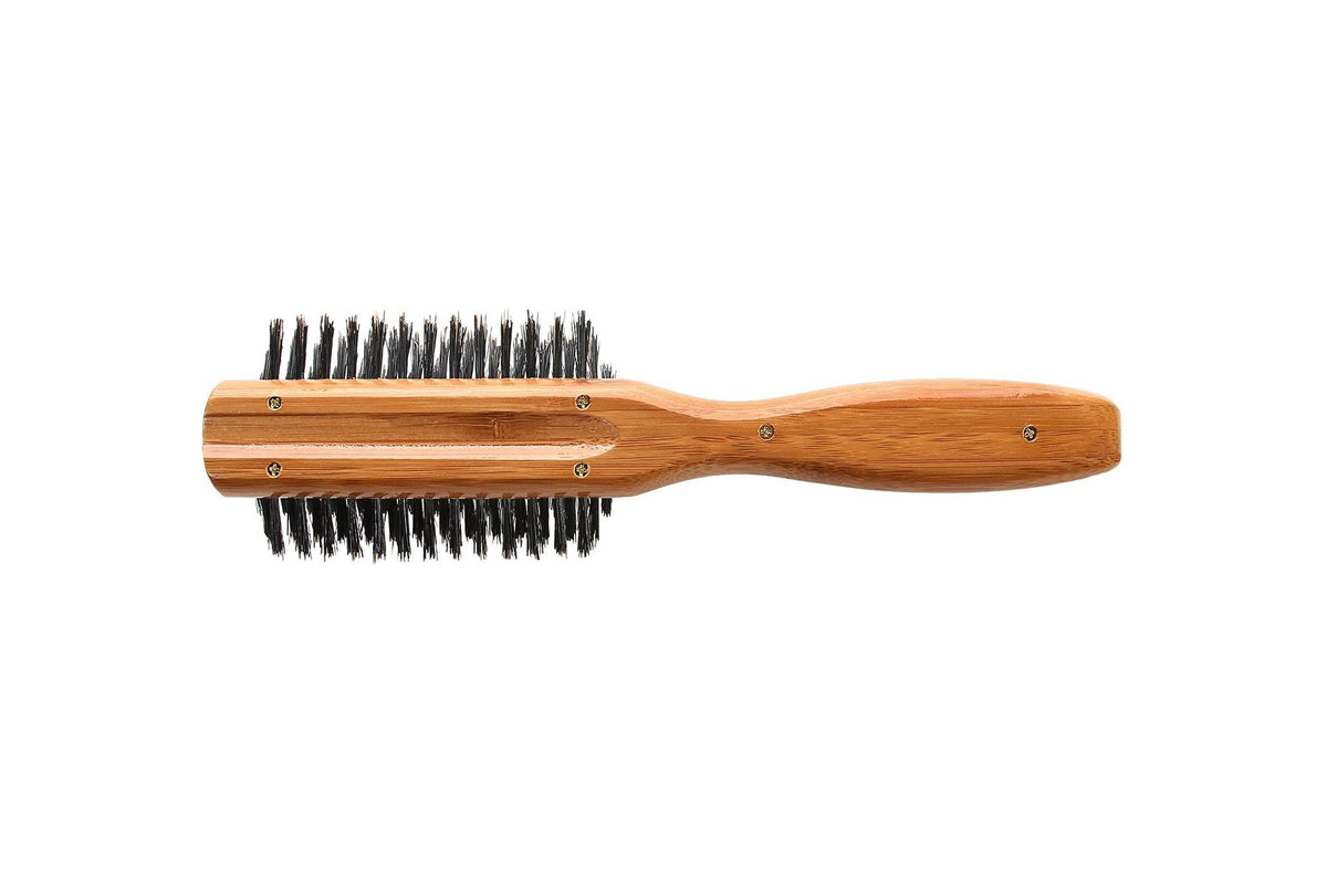 Bass Brushes Classic Half Round Style 100% Natural Boar Bristles Light Wood Handle 1 Brush
