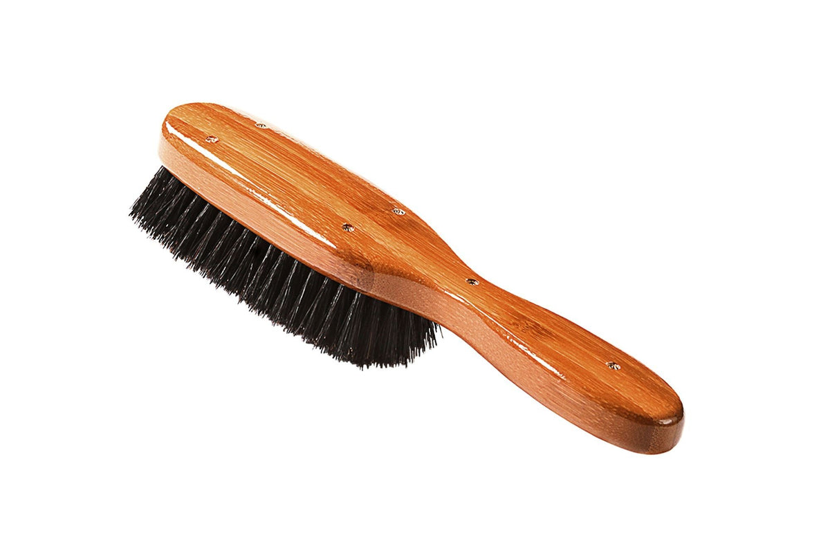 Bass Brushes Semi Oval Hairbrush with  100% Soft Boar Bristles 1 Brush