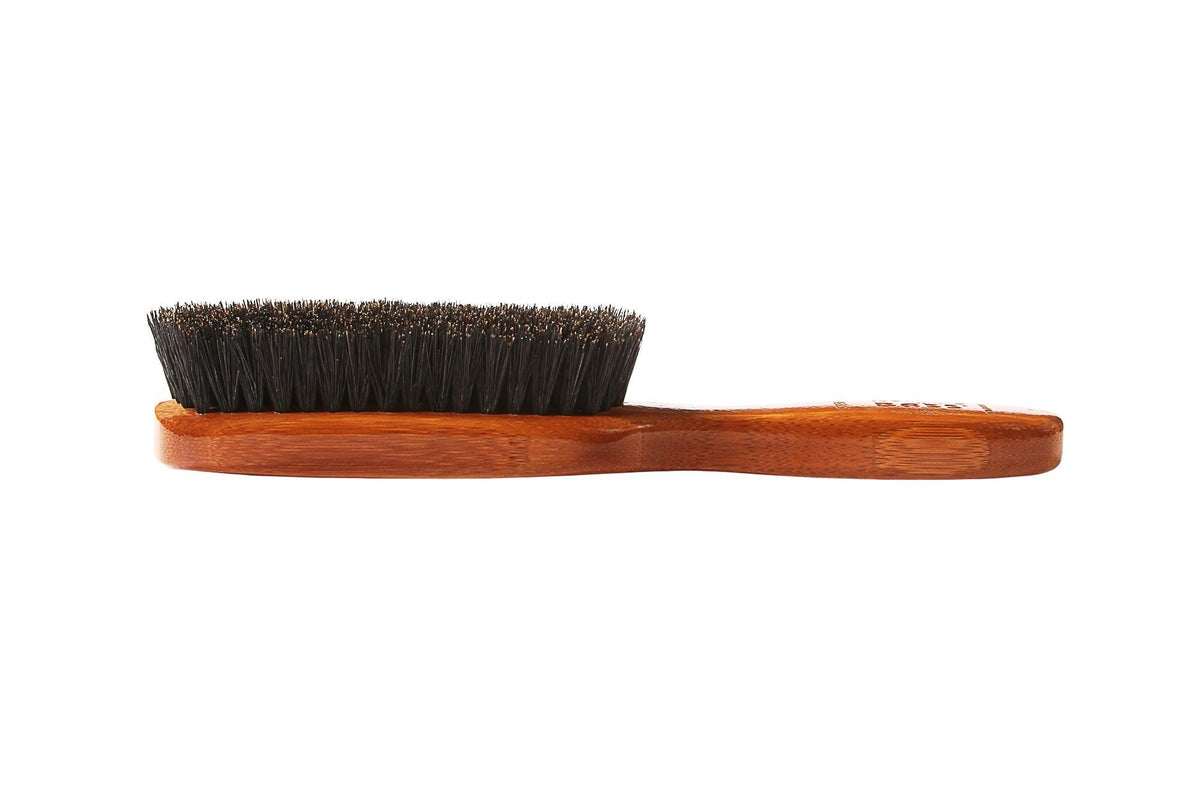 Bass Brushes Semi Oval Hairbrush with  100% Soft Boar Bristles 1 Brush