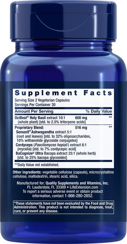 Life Extension Adrenal Energy Formula 60 VegCap