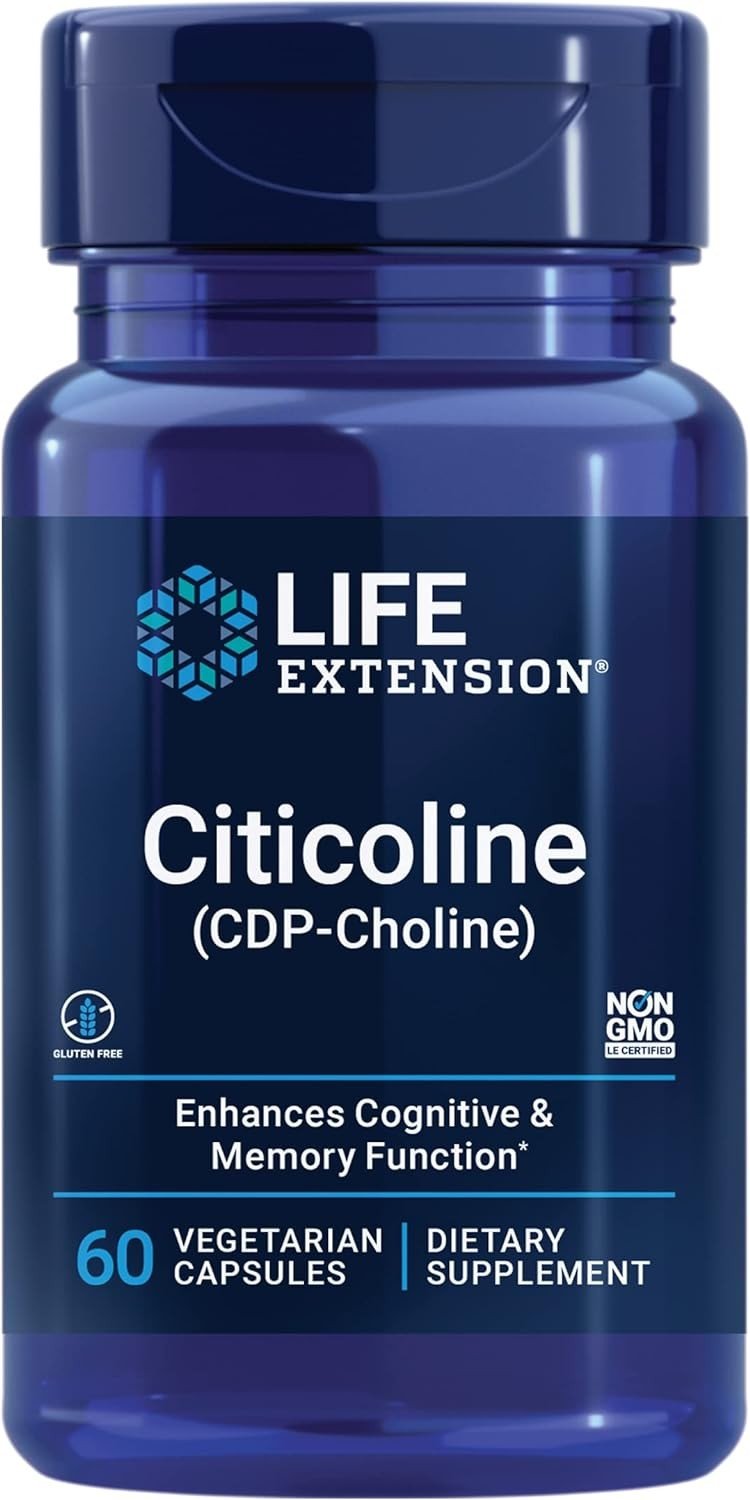 Life Extension Citicoline (CDP-Choline) 60 VegCap