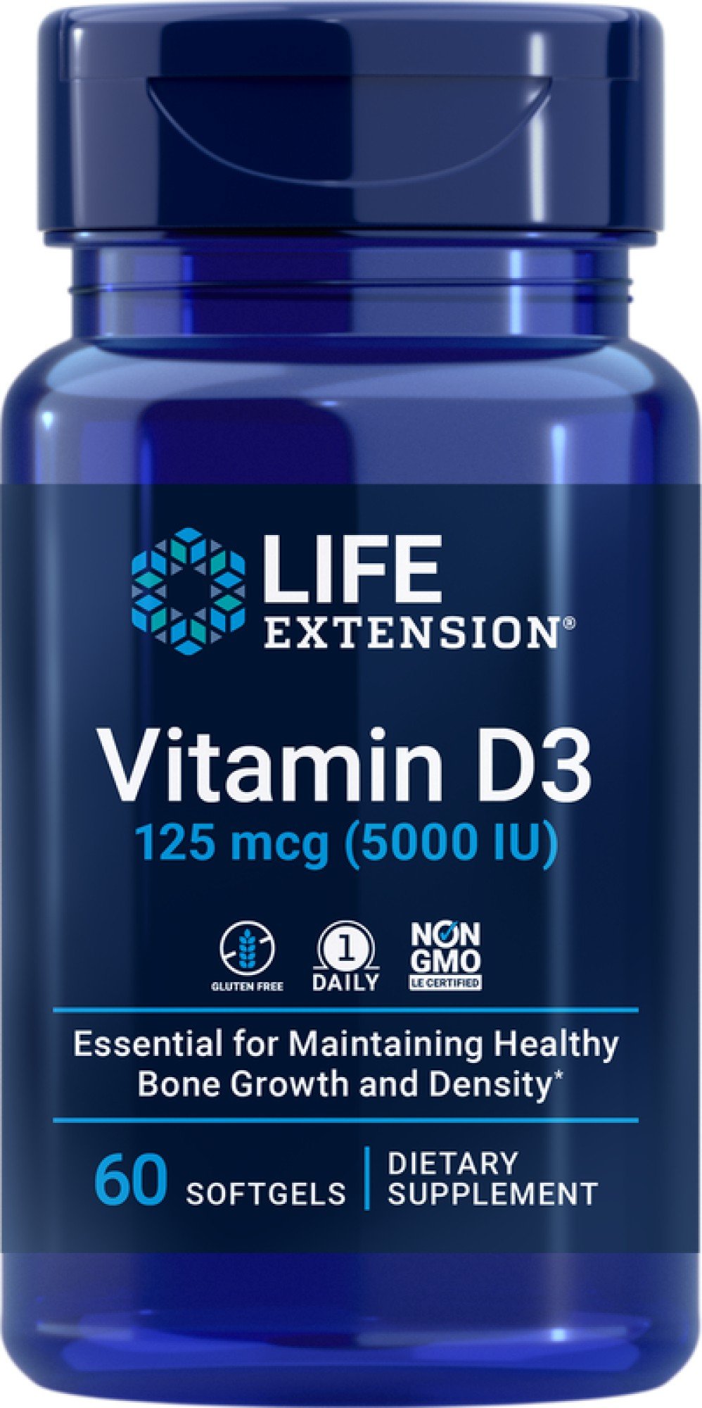 Life Extension Vitamin D3 5000 IU 60 Softgel