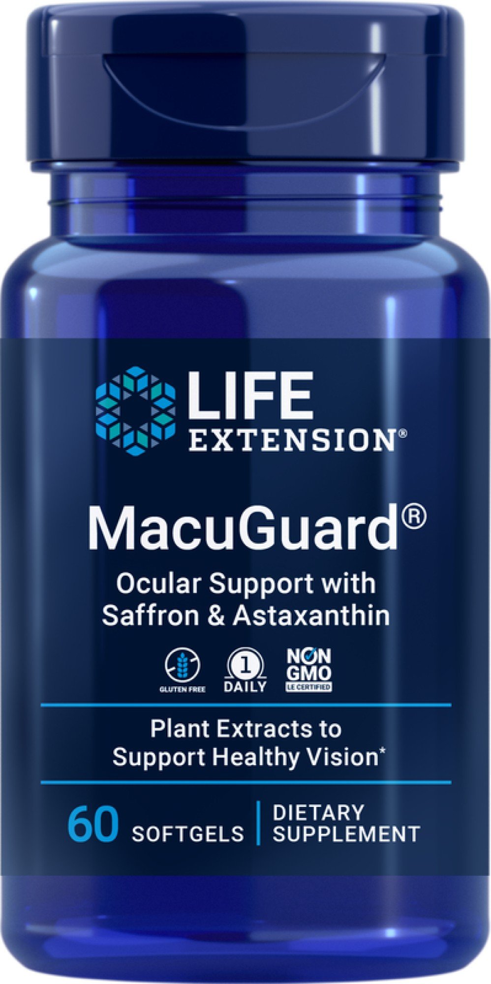 Life Extension MacuGuard Ocular Support wIth Astaxanthin 60 Softgel
