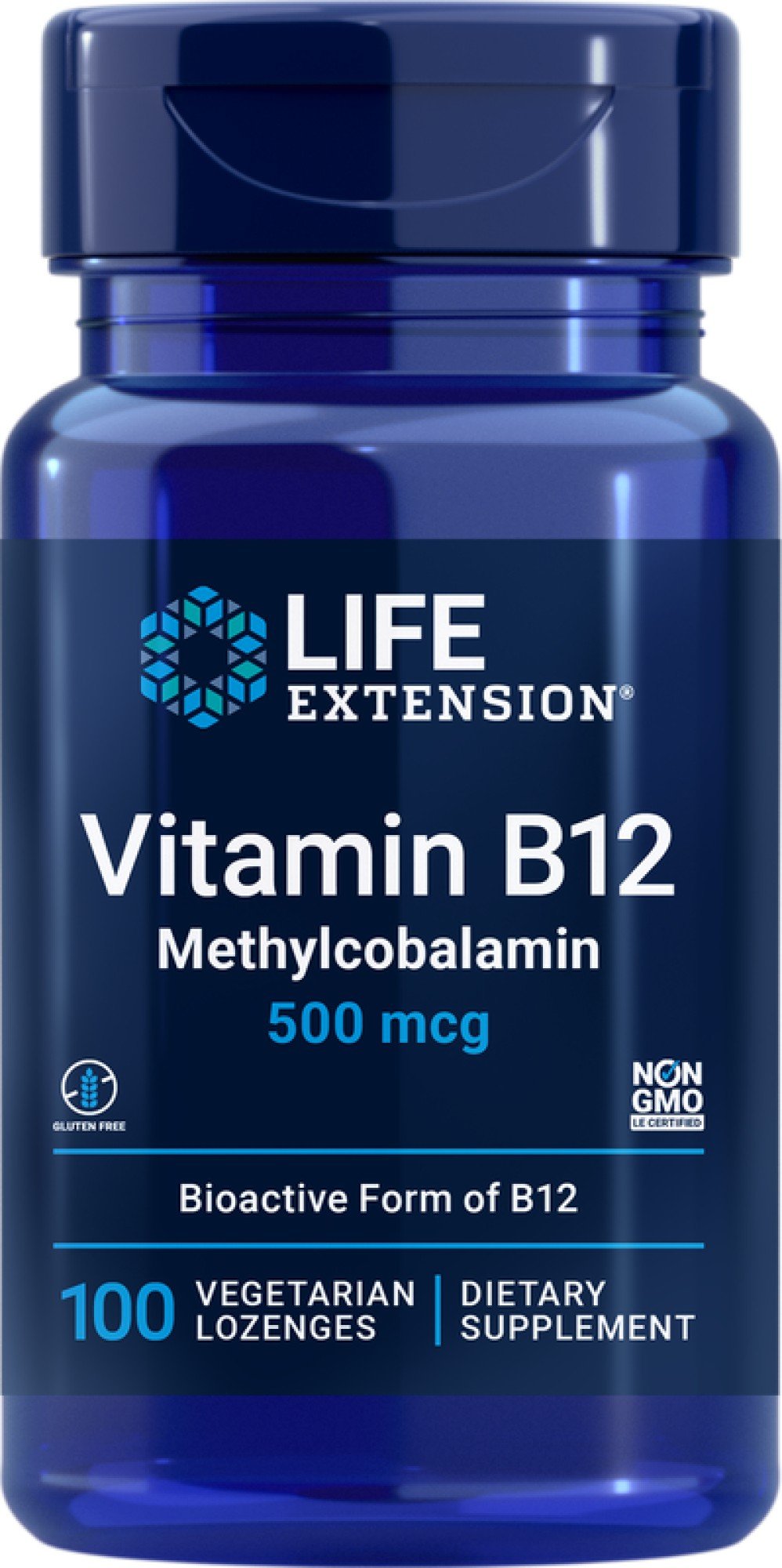 Life Extension Vitamin B12 500mcg Sublingual 100 Lozenge