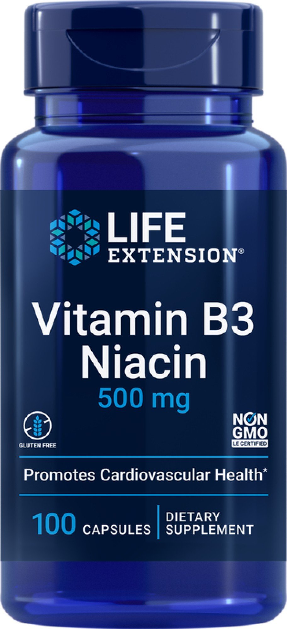 Life Extension Vitamin B3 500 mg 100 Capsule