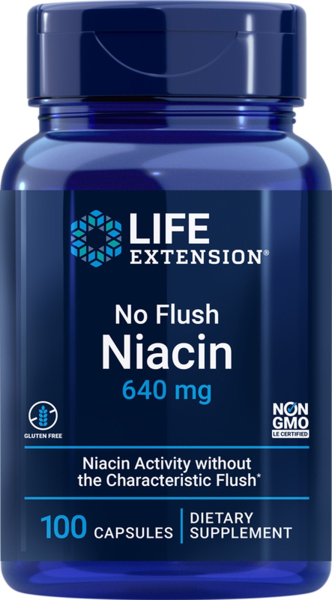 Life Extension No Flush Niacin 800 mg 100 Capsule