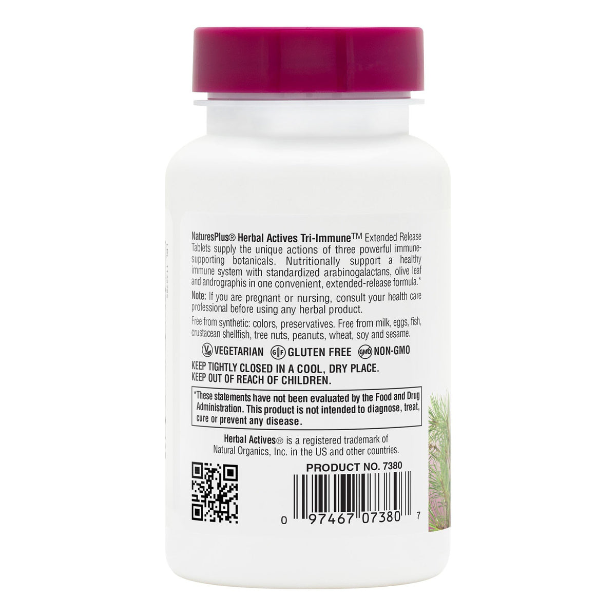 Nature&#39;s Plus Tri-Immune 60 Extended Release Tablet