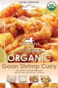 Arora Creations Organic Goan Shrimp Curry Spice .9 oz Packet
