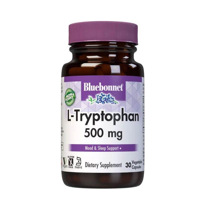 Bluebonnet L-Tryptophan 500mg 30 VegCap