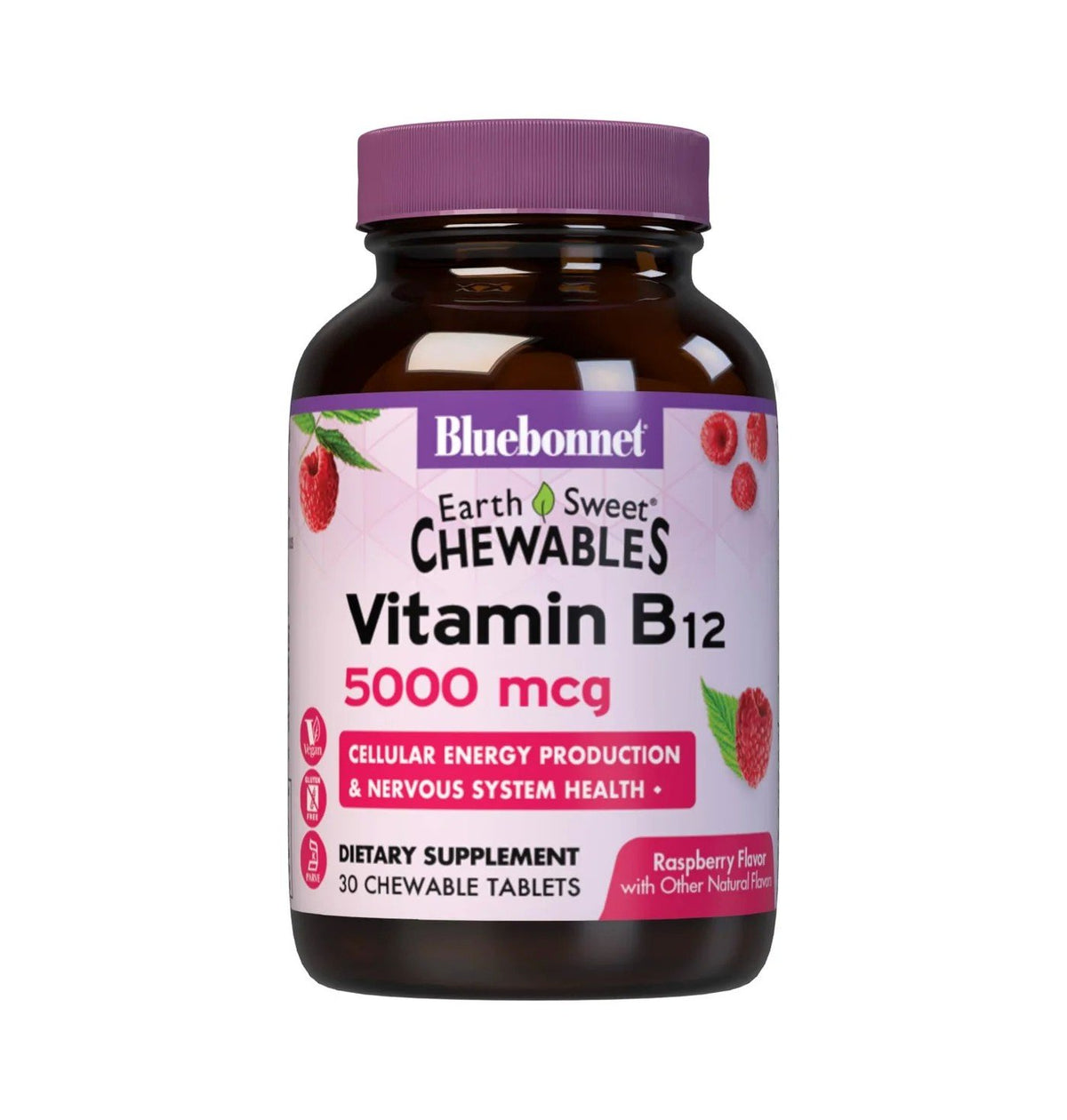 Bluebonnet Vitamin B-12 5000mcg 30 Chewable