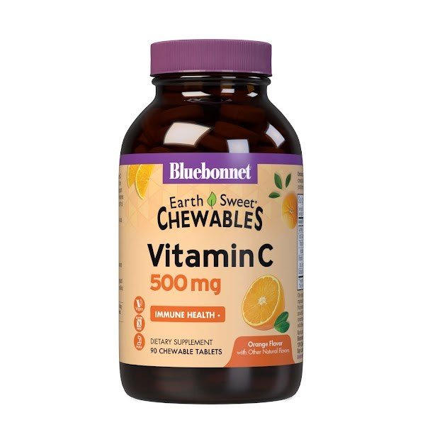 Bluebonnet Earth Sweet Chewable Vitamin C 500mg 90 Chewable