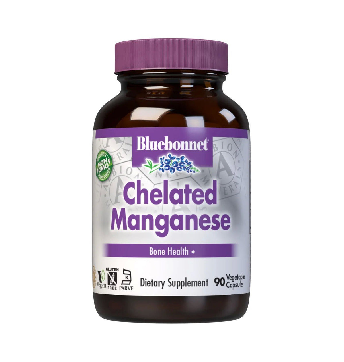 Bluebonnet Albion Chelated Manganese 10mg 90 VegCaps