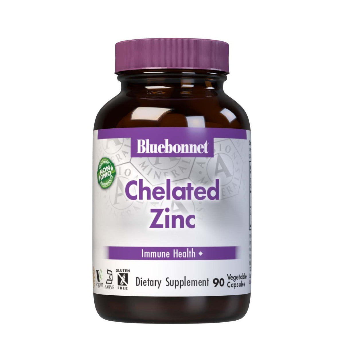 Bluebonnet Albion Chelated Zinc 30mg 90 VegCaps