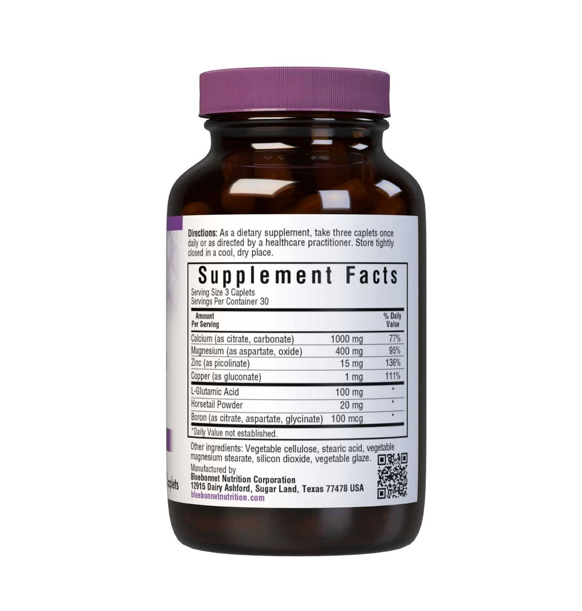 Bluebonnet Calcium Magnesium & Zinc 90 Caplet