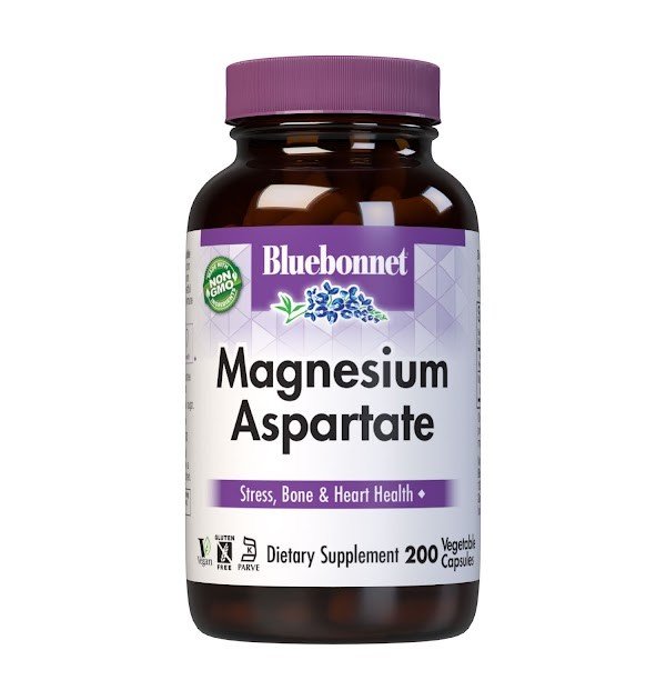 Bluebonnet Magnesium Aspartate 400 mg 200 VegCap