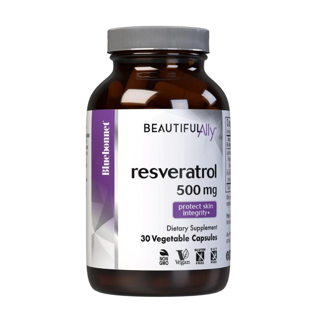 Bluebonnet Age Less Trans Resveratrol 500mg 30 VegCap